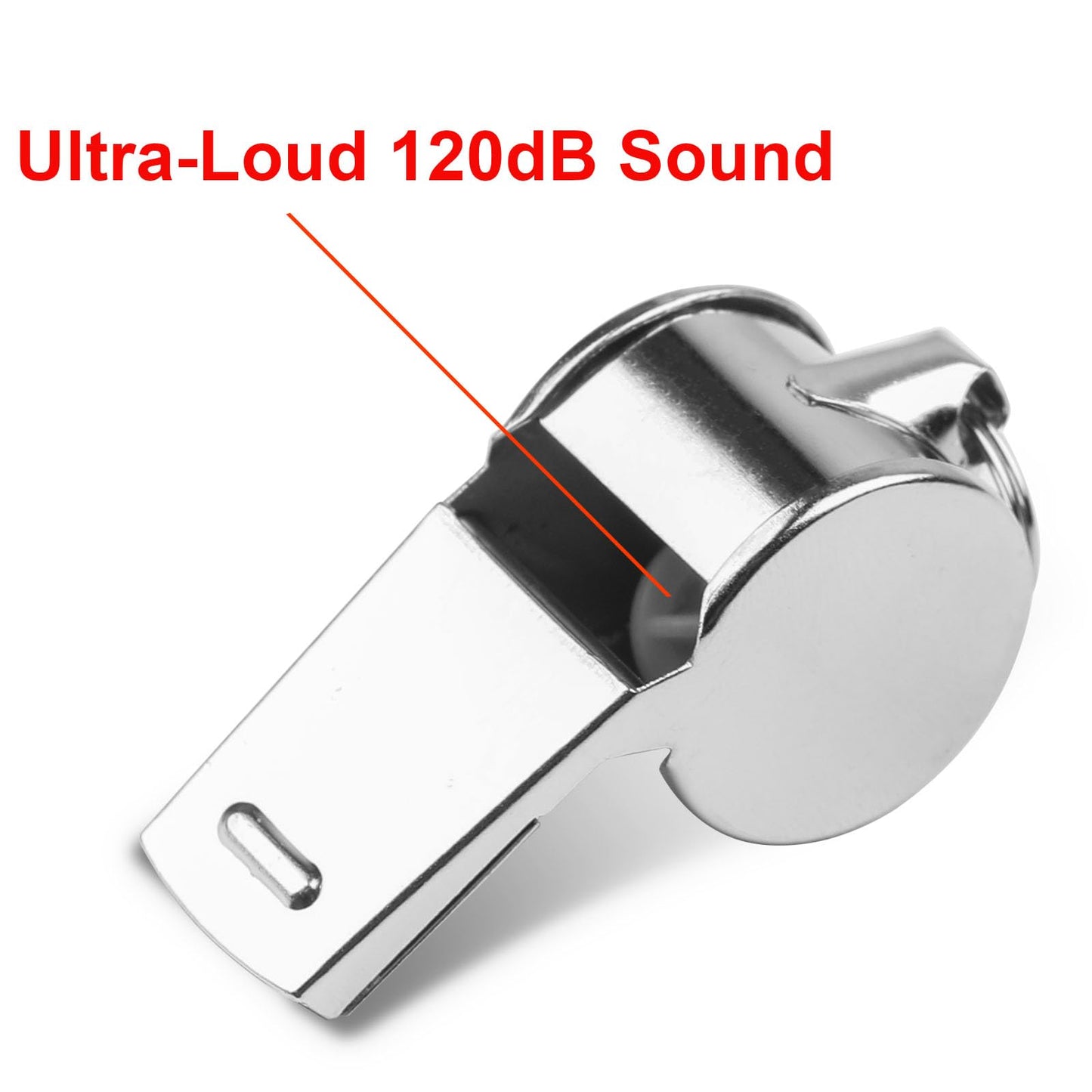 Hipat 24-Pack Stainless Steel Whistles with Lanyards - Loud, Clear Sound for Coaches, Referees, Survival Kits & Outdoor Safety