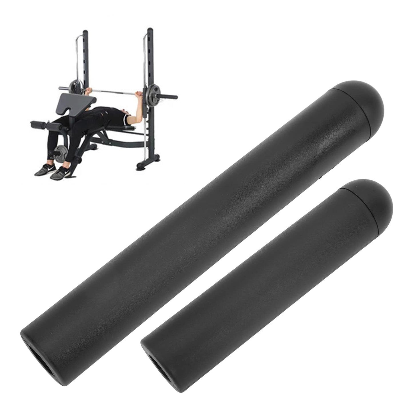 Yuecoom Barbell Bar Adapter Sleeve Convert, Sleeve Olympic Adapter Sleeves with Collars Dumbbell Convert, 0.98in to 1.97in Post Sleeve for Weightlifting Bed (330mm)