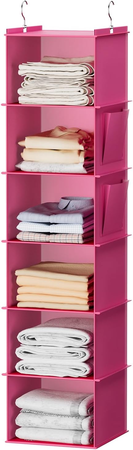 YOUDENOVA Hanging Closet Organizer, Closet Hanging Storage Shelves