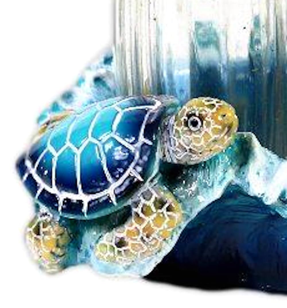 The Bridge Collection 4" Ocean Sea Turtles Salt and Pepper Shaker Holder Set - 3 Piece Set - Turtle Kitchen Items - Fun Salt and Pepper Shakers for Coastal, Nautical, or Beach House Decor