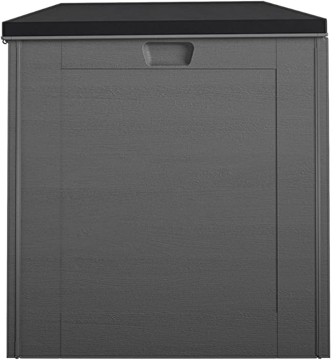 Cosco Outdoor Living 88180BGY1E Cosco Outdoor Patio Storage, Extra Large, 180 Gallons, Charcoal Deck Box, Black/Gray