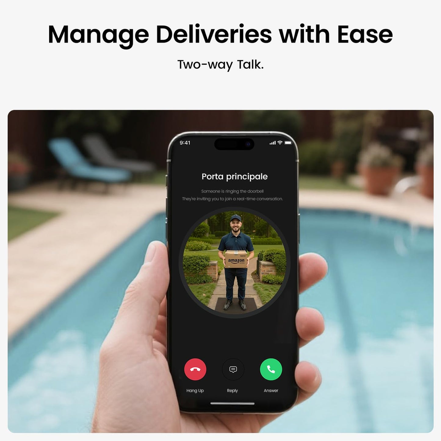 AOSU Wireless Doorbell Camera, Battery-Powered Video Doorbell with Chime, 2K Resolution, No Subscription Required, 2.4GHz WiFi, 180-Day Battery Life, AI Detection, Work with Alexa & Google Assistant