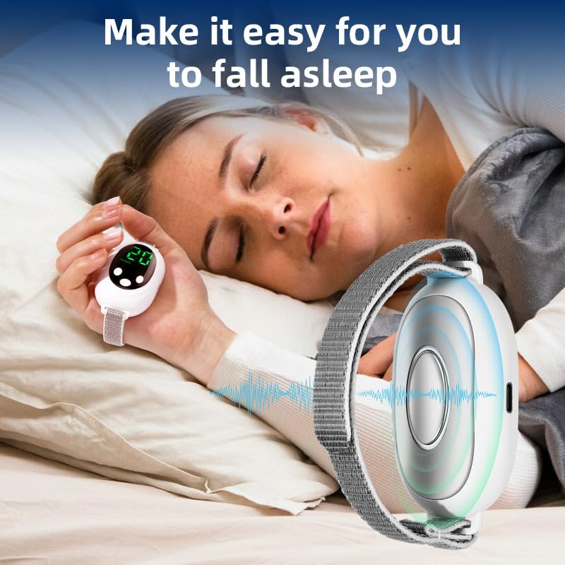 Sleep Aid Device Handheld Low Frequency Pulse of microcurrent Sleep Machine Insomnia Relief Anxiety Help Sleep