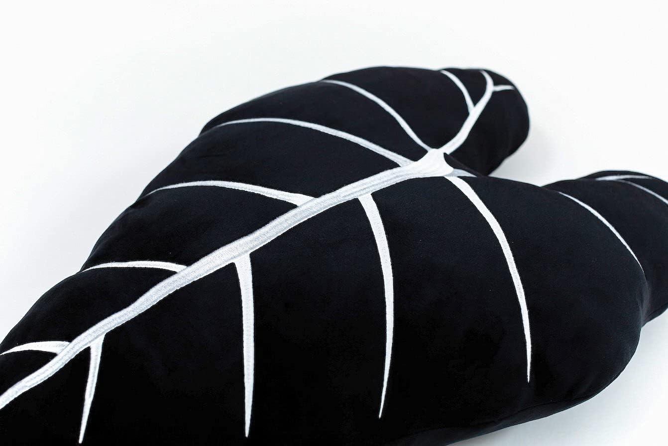 Green Philosophy Co. Monstera Leaf Pillow - Mossy Earth - Large Soft Plant-Shaped Plush Cushion for Couch, Bed, or Reading Nook - Cute & Unique Nature-Inspired Decor Super Soft & Cuddly Throw Pillow