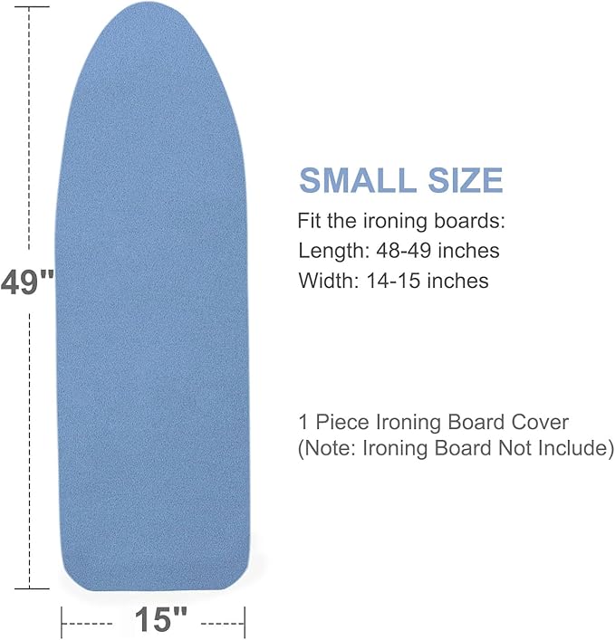 Ironing Board Cover and Pad, Thick Padding, Elastic Edge, Silicone Coated