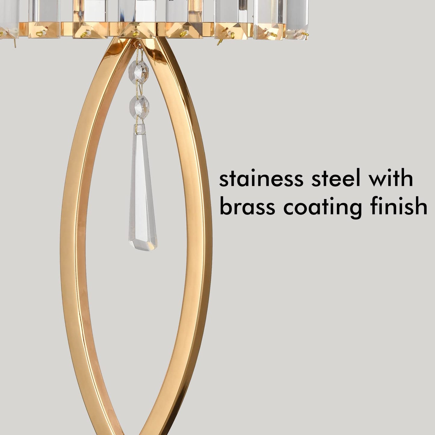 CLAXY Mid Century Wall Sconces, 2-Light Elegant Crystal Gold Wall Light for Bathroom Bedroom Hallway