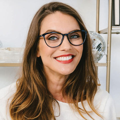 peepers by peeperspecs womens Bengal Blue Light Blocking Reading Glasses, Navy Tortoise, 54.9 US