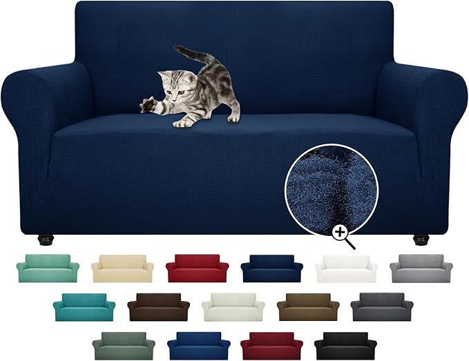ZNSAYOTX Super Stretch Couch Cover Love Seat Sofa Covers