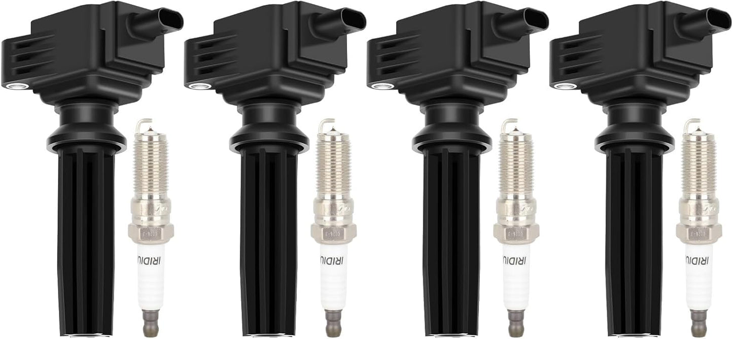 ECCPP 3 ignition coils with 3 iridium Spark Plugs,UF808,coils packs,for Smart Fortwo 2016-2017 0.9L‎224332428R,UF-808