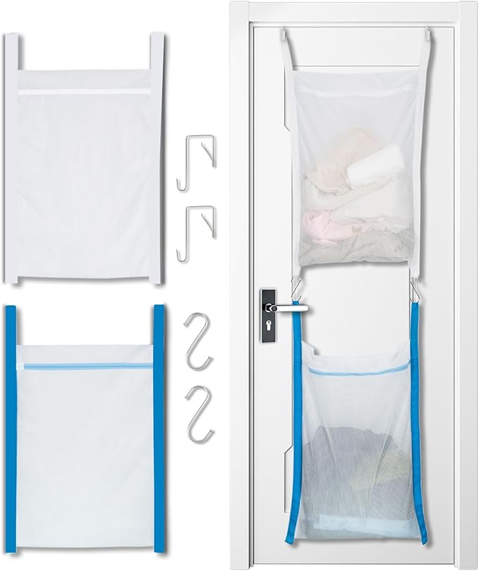 Over Door Large Mesh Laundry Hamper Bag