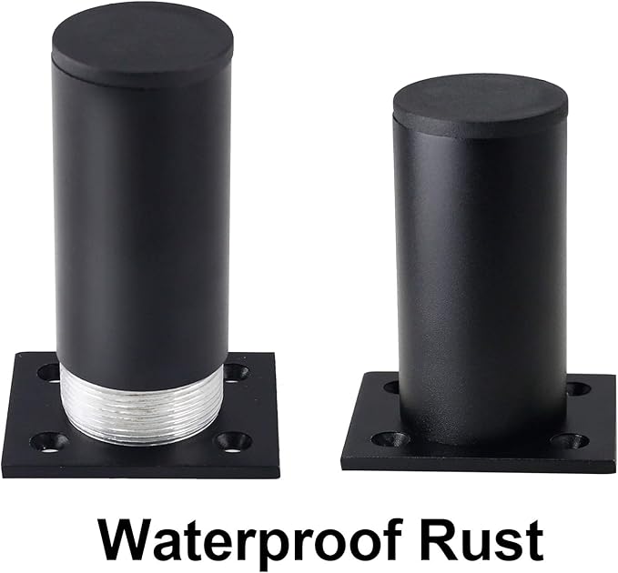 Set of 4 Furniture Legs 3 Inch, Adjustable Aluminum Alloy Cabinet Legs