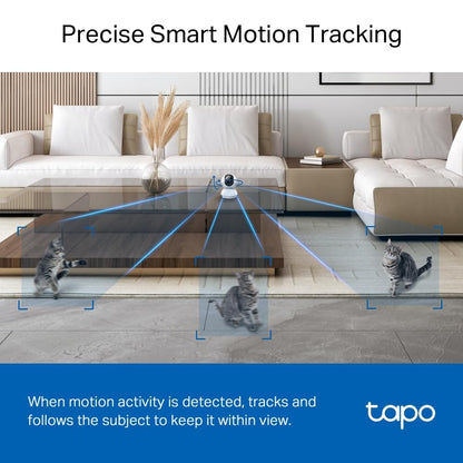Tapo C230 3K 5MP Indoor Camera, Smart AI Detections - Person Pet Baby Cry, Pan/Tilt 360° View, Security Carmera No Monthly Fee, Enhanced Night Vision, Two-way Audio, Works with Alexa & Google