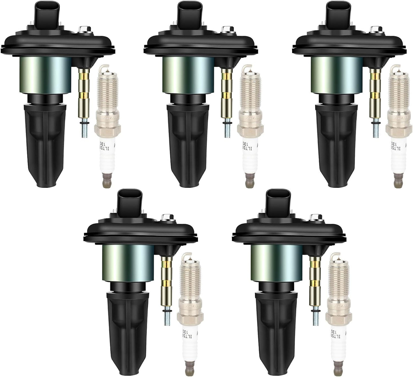 ECCPP 3 ignition coils with 3 iridium Spark Plugs,UF808,coils packs,for Smart Fortwo 2016-2017 0.9L‎224332428R,UF-808