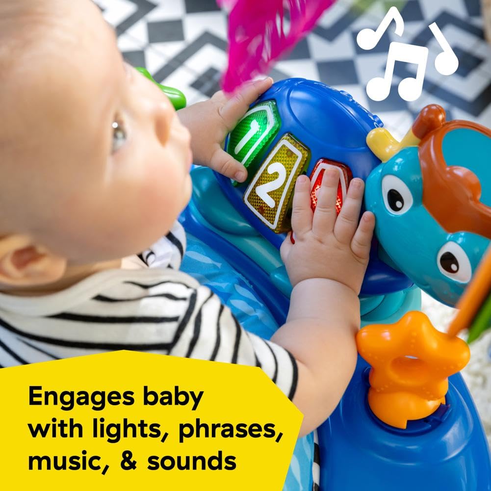 Baby Einstein, Neptune's Ocean Discovery Activity Jumper & Bouncer, Play Centre with Removable Toys, Introduces Numbers and Colours, Languages, 4 Adjustable Heights, 360° Rotation, Ages 6 Months+