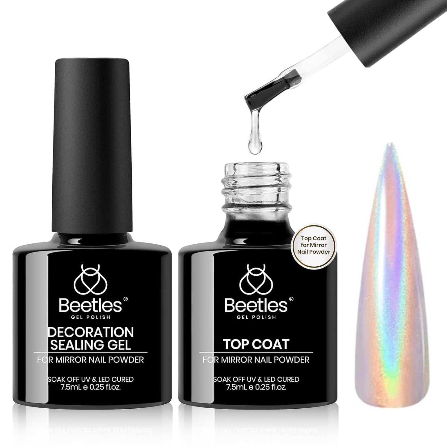 Beetles Nail Prep Kit Nail Dehydrator and Primer Nail Care Tool Kit 20ml Large Capacity Acid-Free & Hema-Free Dehydrate Bond Primer with Manicure Tools for Acrylic Nail Gifts for Women