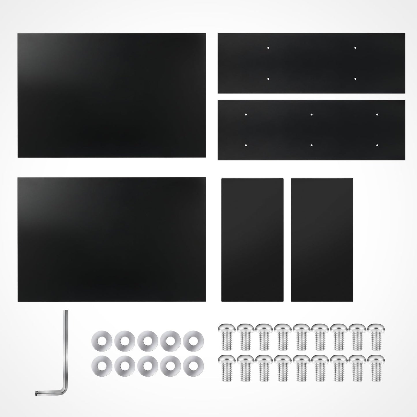 Talustool Heavy-Duty Black Rectangular Steel Planter Box 38”x12”x24”, Rust-Resistant with Drainage Holes, Removable Shelf & Reinforced Edges for Tall Plants, Patio, Porch & Yard