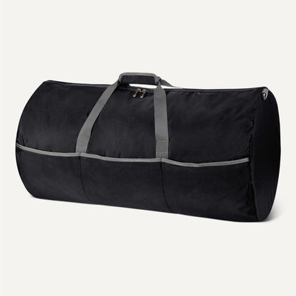 Amazon Essentials Extra Large Foldable Nylon Duffel Bag for Travel/Storage with Zippered Pockets, 32.4", 150L, 50-LBS Capacity, Black (Previously Amazon Basics)
