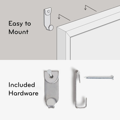 U Brands Magnetic Dry Erase Calendar Board, 30"x20", White Wood Style Frame, Includes Magnets