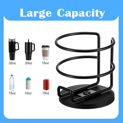 2 Pack Magnetic Cup Holder, Heavy Duty Metal Drink Holder, 3.46 inch/8.8 cm Strong Magnetic Base, Magnet Cup Caddy for Refrigerator Treadmill Truck Boat Bus Car