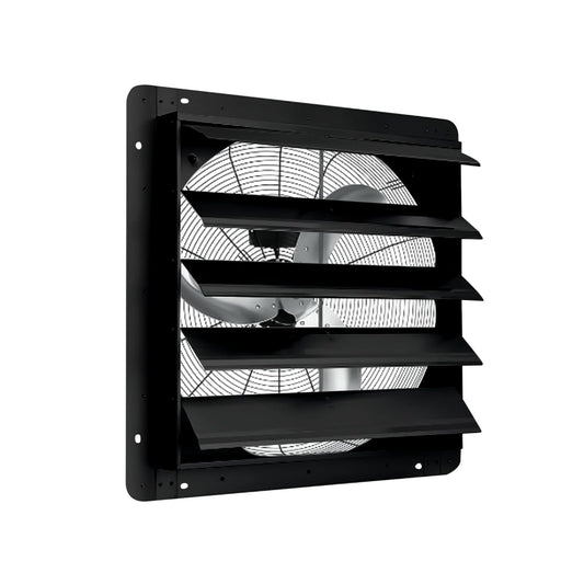 EliteEdge 20 Inch Shutter Exhaust Fan, 3500 CFM Automatic Aluminum Ventilation Fan Wall Mount, High Speed Quiet Motor for Greenhouse, Warehouse, Shop, Attic