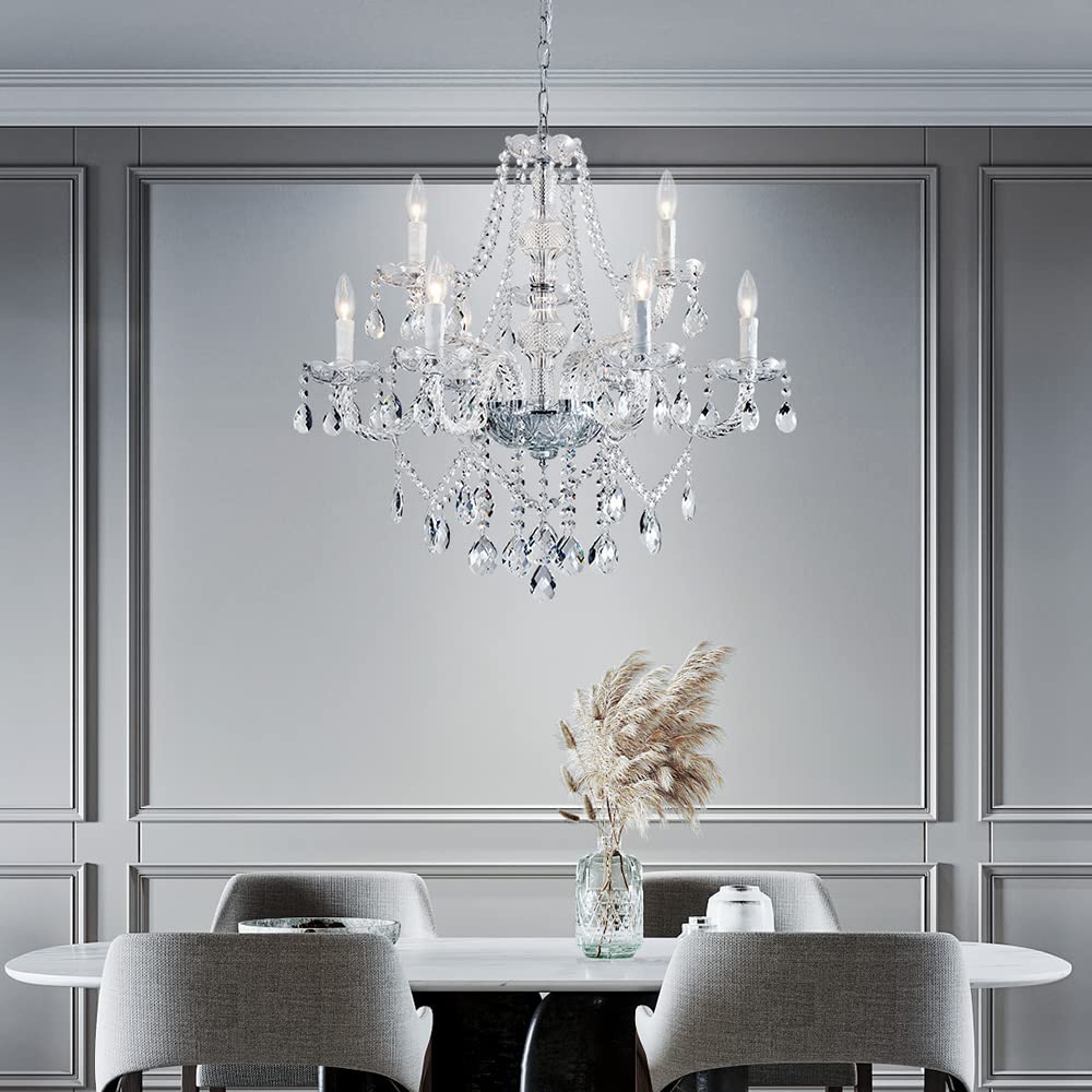 Saint Mossi 9 Light Modern Contemporary Elegant Crystal Glass Chandelier Pendant Ceiling Lighting Fixture