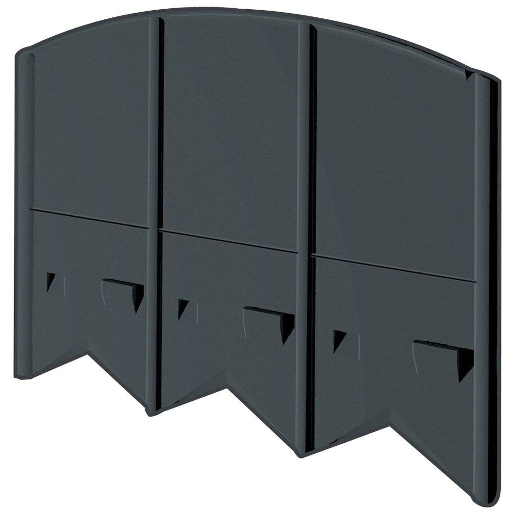 60' Choppers Heavy-Duty Hammer-in Edging - Corner and T Connectors Included - Black