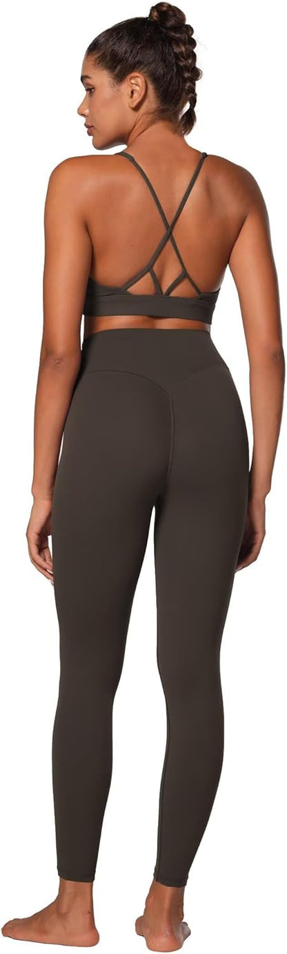 Sunzel Sunlissia Hidden Butt Lifting Scrunch Workout Leggings for Women, Crossover High Waist Yoga Pants with Tummy Control