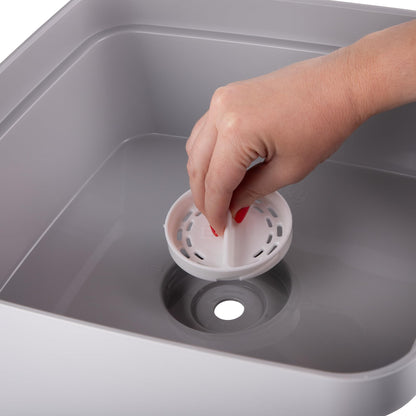 Minky Kitchen Sink Washing up Bowl, Stopper in Base, 8 Litre capacity, Ideal for Home, Caravan or Camping