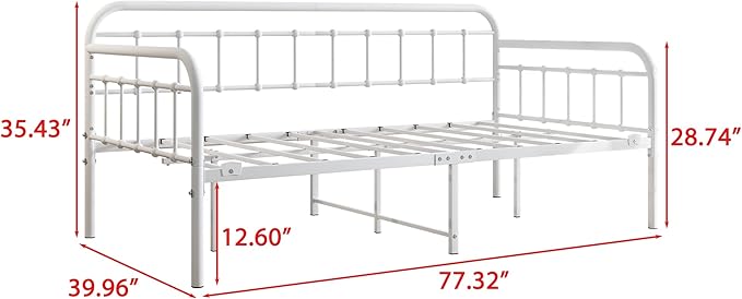 Metal Daybed Frame Twin Size