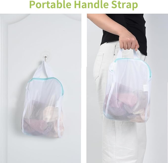 OTraki 2Pcs Small Laundry Bags 10x12 Inch Delicates Lingerie Bags Mesh Wash
