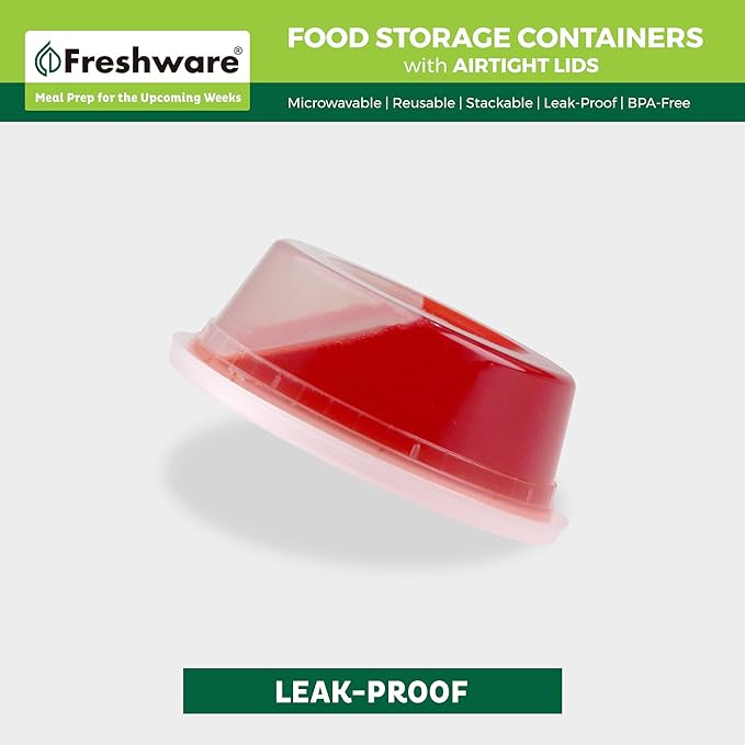 Freshware Food Storage Containers 8 oz Plastic Deli Containers