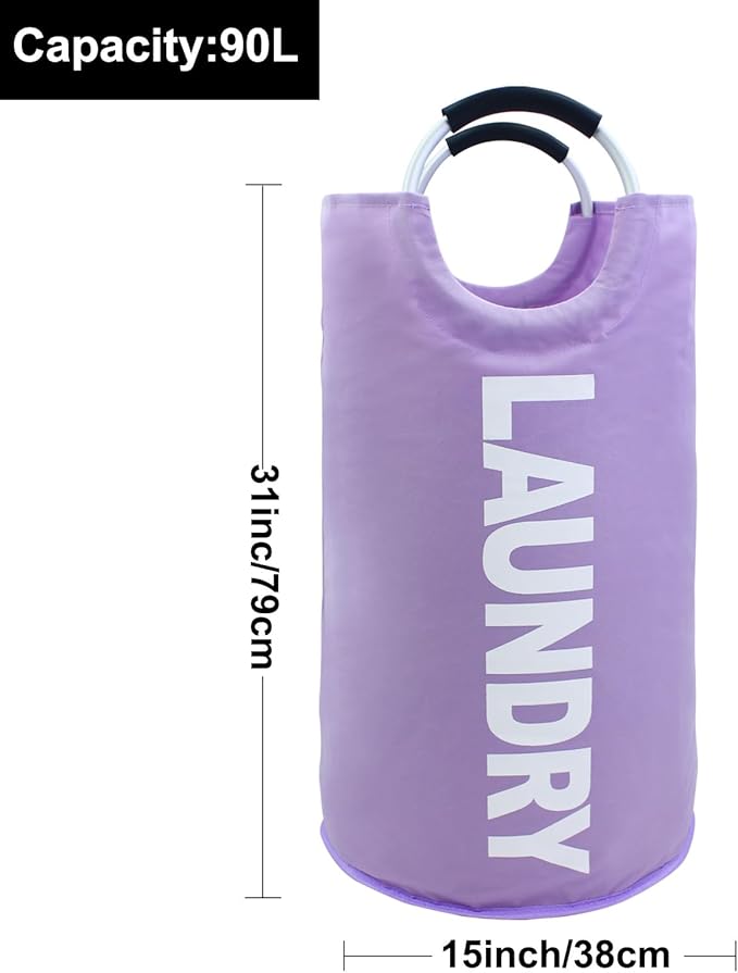 Mziart 90L Large Collapsible Laundry Basket