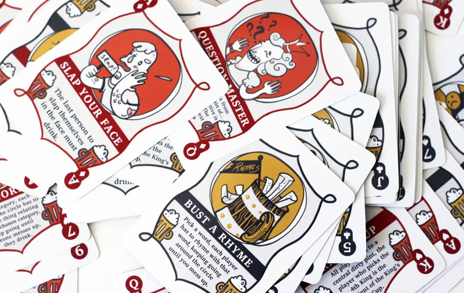 Ring of Fire Cards - The Drinking Game with All the Rules Illustrated on the Cards - Great For Students, Stag and Hen Parties and Pre-drinks