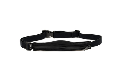 SPIbelt Running Belt Original for Women Men, Phone Holder for Running, Running Fanny Pack, Holder for Phone, Running Waist Pack, Adjustable, [Fits All Phones]. No Logo Band, Black with Black Zipper