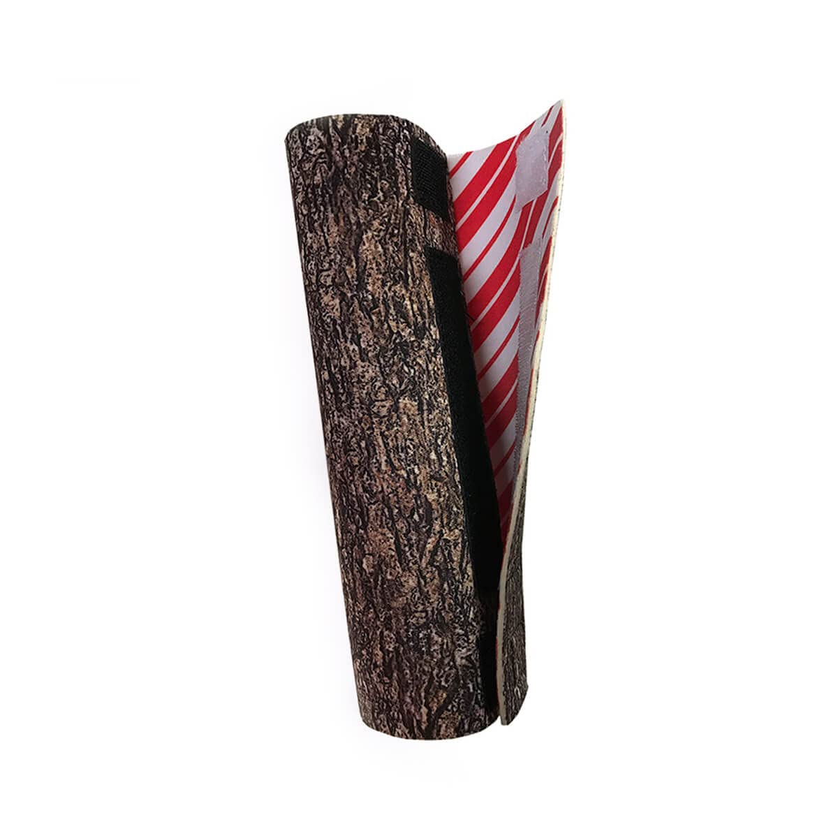 THE CHRISTMAS TREE HUGGER - Artificial Christmas Tree Collar for Base Skirt, Accessory Cover in Wood and Candy