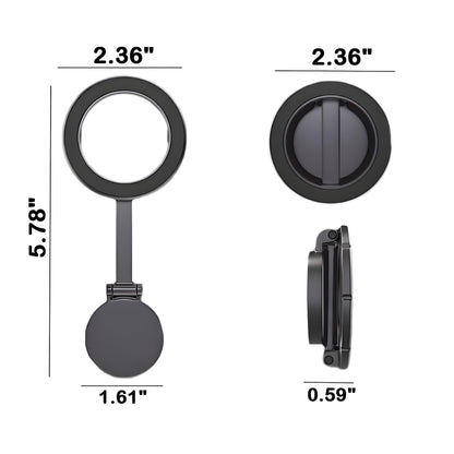 Ultra Magnetic Car Phone Holder, Compatible with MagSafe Car Mount, Car Accessories for iPhone, Car Mount Magnet Phone Holder for Car, Fit for iPhone 16, 15, 14, 13, Series, Black