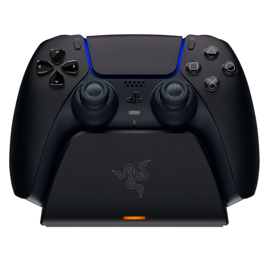 Razer Quick Charging Stand for PlayStation 5: - Curved Cradle Design - Matches PS5 DualSense Wireless Controller - One-Handed Navigation - USB Powered - Black (Controller Sold Separately)