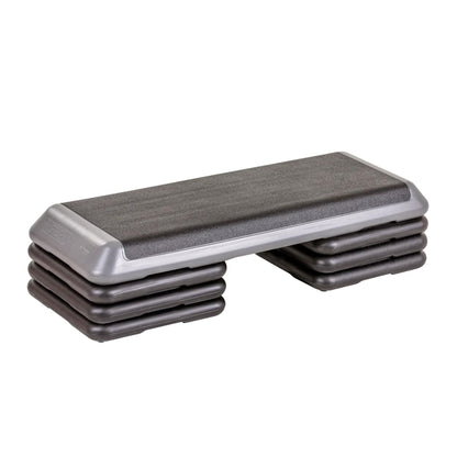 The Step Freestyle Grey Aerobic Platform, Health Club Size Steppers for Exercise