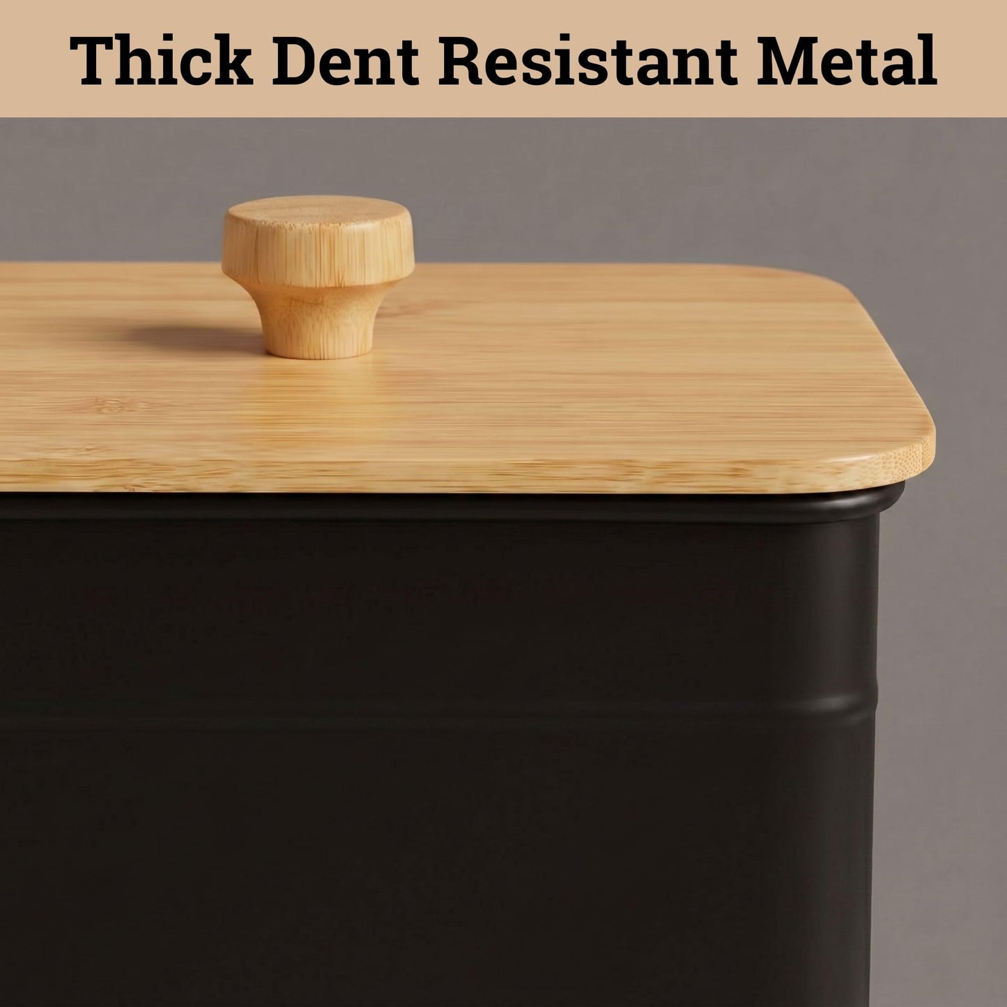 Kitchen Canisters for Countertop Set of 3 with Customizable Chalkboard Labels & Marker Pen - Big Iron Kitchen Canisters with Airtight Lids - Black Canister Set - Flour and Sugar Containers Farmhouse