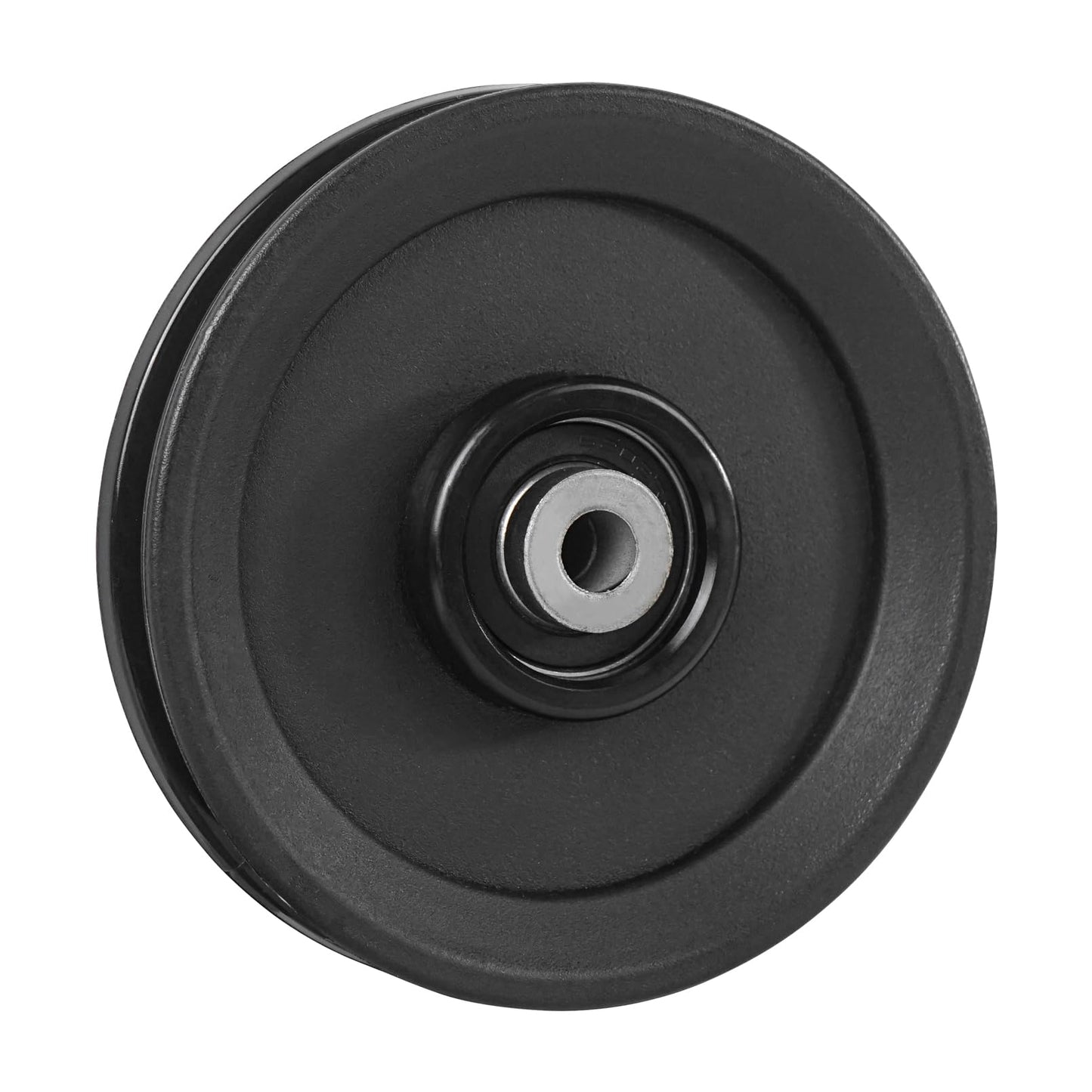 Luwint 4.5 Inch Pulley with Bearing, 115mm Replacement Pulley Wheel for Cable Machine, Home Gym Equipment, LAT Pulldown System, Universal Heavy Duty Pulley (2-Pack, Black)