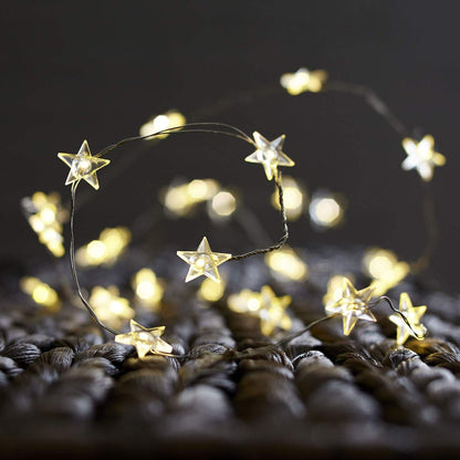 Christmas Fairy Lights 10FT 40LED Star Lights for Bedroom Indoor Battery Operated with Remote Twinkle Twinkle Little Star for Birthday Party Wedding Christmas Home Decoration