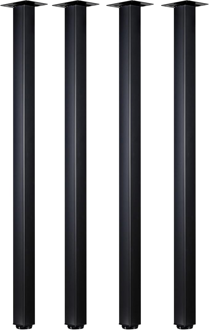 LCSDLHLSY Table Legs 36 inch, Heavy Duty Furniture Legs, Adjustable Square Desk