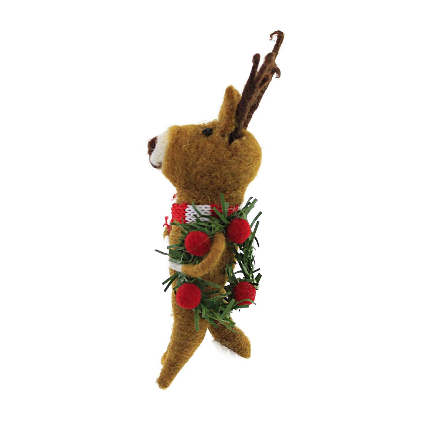 Primitives by Kathy Reindeer Ornament with Wreath