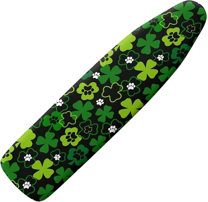 Ironing Board Cover and Pad Green Leaf Thick Padding Standard Size Iron Board