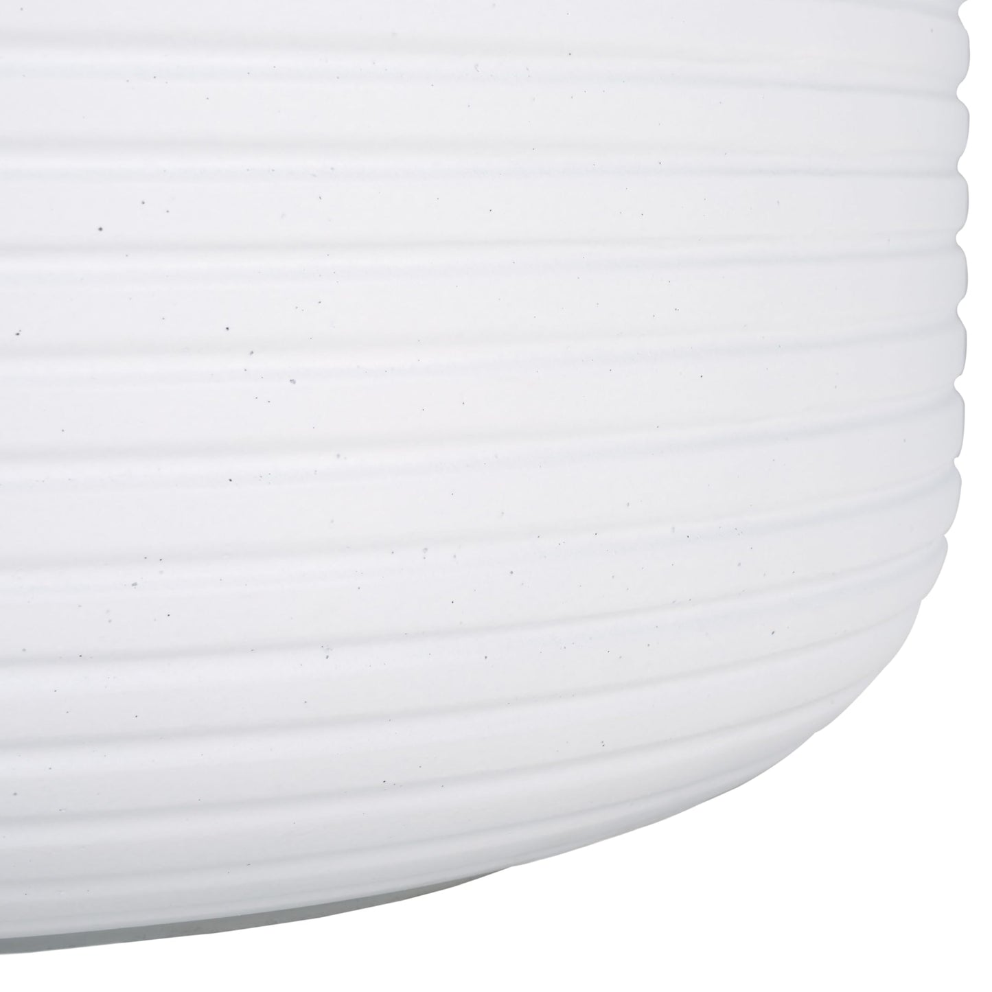 SAFAVIEH Outdoor - Nardo White Cement Ficonstone Planter Pot with Drainage Hole, Frost Resistant Garden Planter for Patio, Deck, Backyard, 22.83" W x 22.83" D x 18.11" H (PAT1531C)