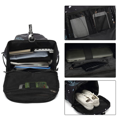 Kalesi Cool Gym Duffle Bag Backpack 4-Way Waterproof with Shoes Compartment for travel Sport Hiking laptop Lightweight