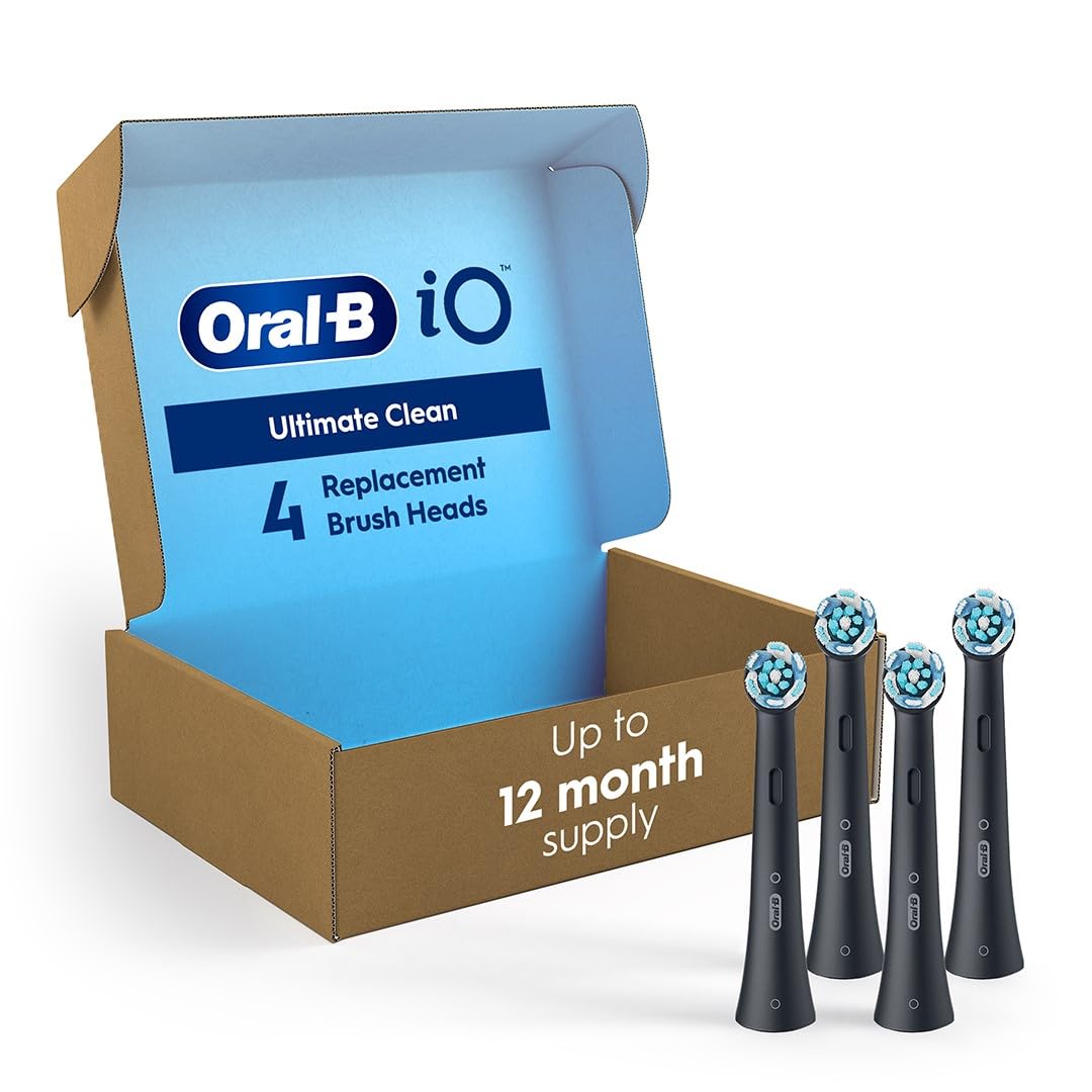 Oral-B iO Series Ultimate Clean Electric Toothbrush Replacement Brush Heads for an Oral-B Electric Toothbrush, 2 count, White