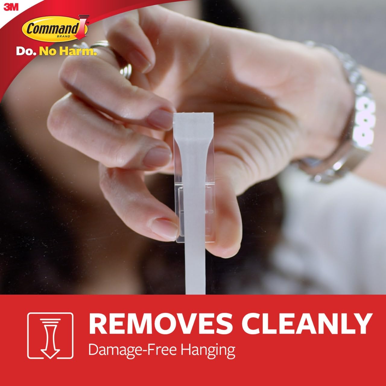 Command Indoor Small Refill Strips,64 Strips,Damage-Free Hanging Wall Adhesives to Re-Hang Small Hooks for Hanging Home Decor,Wall Decor,and Room-Decor,Holds up to 1 lb,(Pack of 2)