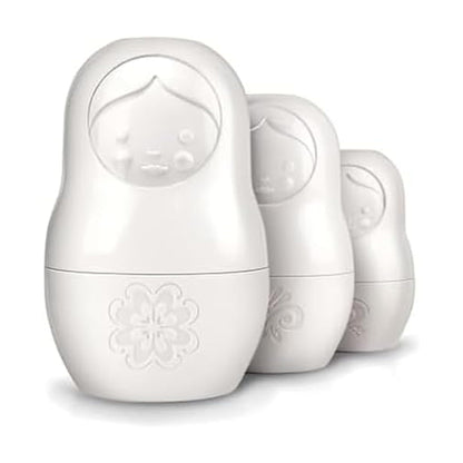 Genuine Fred M-CUPS Matryoshka Measuring Cups, Set of 6, Russian Doll Nesting Measuring Cups, White