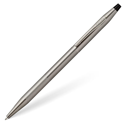 Cross Classic Century Refillable Ballpoint Pen Presented in a Luxury Gift Box - Medium Point, Black Ink, Titanium Gray Micro-knurl